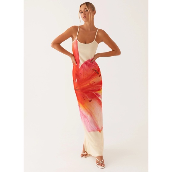 Peppermayo Dresses & Skirts - Peppermayo Bad News Mesh Maxi Dress Yellow Floral 10